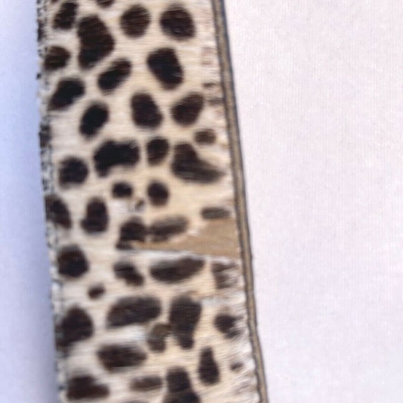 Leopard Print Belt with Silver Buckle main image 7